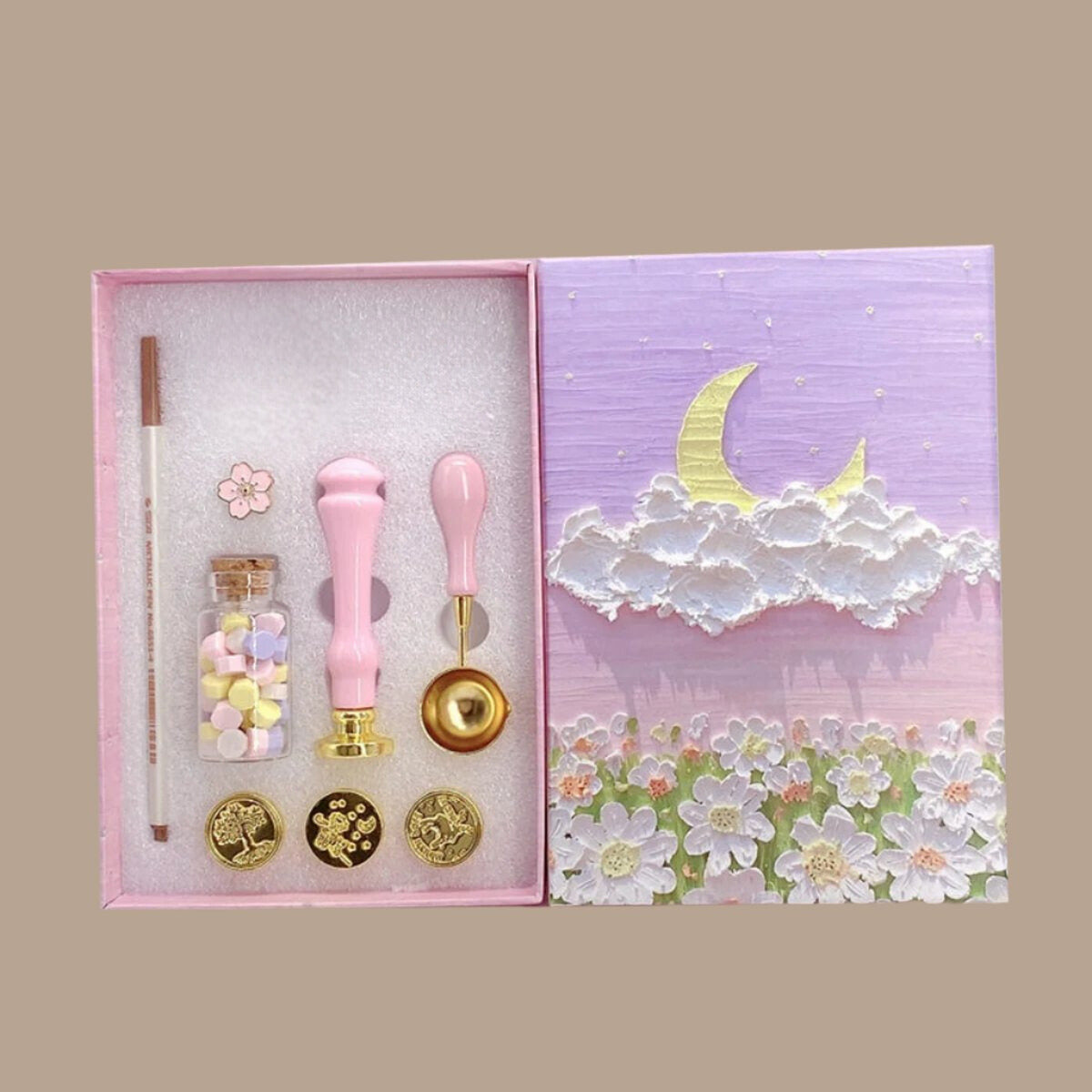 PoooliJournaling® Wax Seal Stamp Kit - Pink Edition