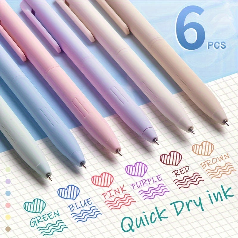 PoooliJournaling® 6-Color Neutral Pen Set + Refill