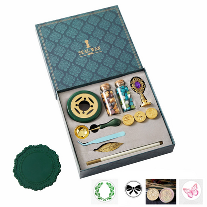 PoooliJournaling® Wax Seal Kit - Vintage Green Edition