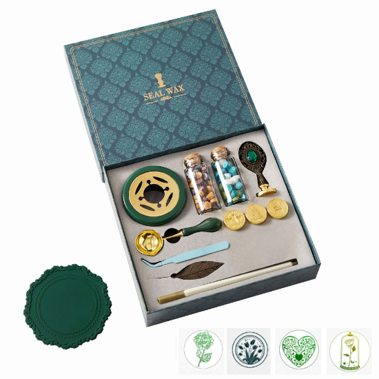 PoooliJournaling® Wax Seal Kit - Vintage Green Edition