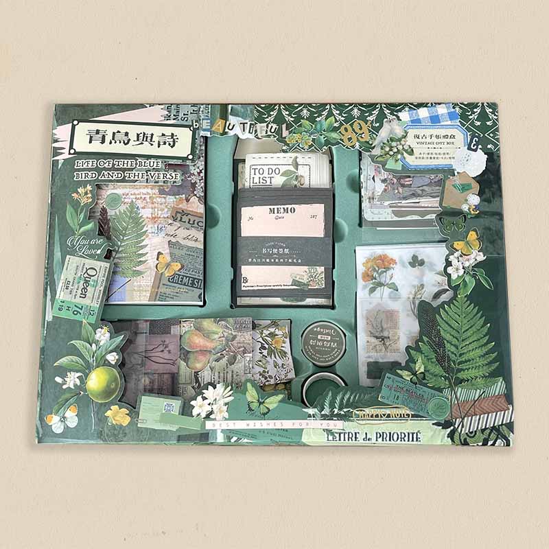 PoooliJournaling®  Vintage Herbal Stationery Set - PoooliPrint