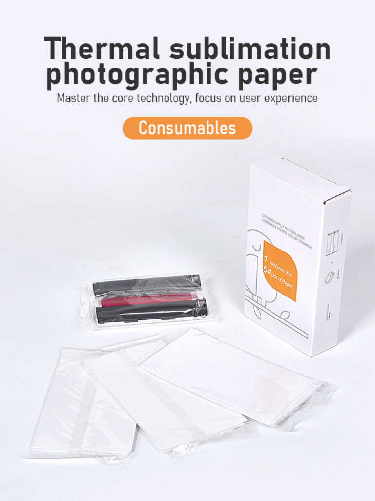 CP4000L Refill - Thermal Ribbon and 54 Sheets of Paper