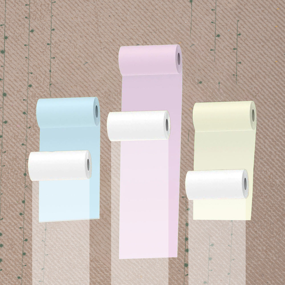 Pooolipaper White Sticky Paper - 3 Rolls