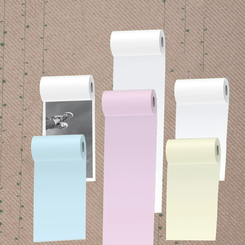 Special Photo Paper  (3 rolls) + Colored Paper (3 rolls) - PoooliPrint