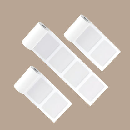 PoooliPaper® White Sticky Labels 3 Rolls - PoooliPrint