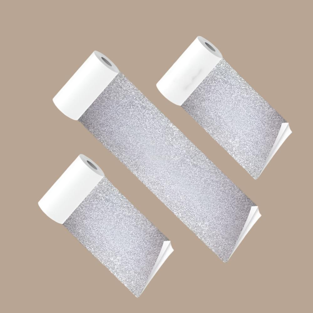 PoooliCreators® Sticky Silver Paper 1 Roll (or 3 Rolls for the price of 2!) - PoooliPrint