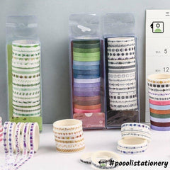 Ciieeo 10 Rolls Washi Pocket Tape washi Craft Tape DIY Paper Sticker washi  Masking Tapes Plant washi Tape Floral Masking Tapes Bullet journaling Tape