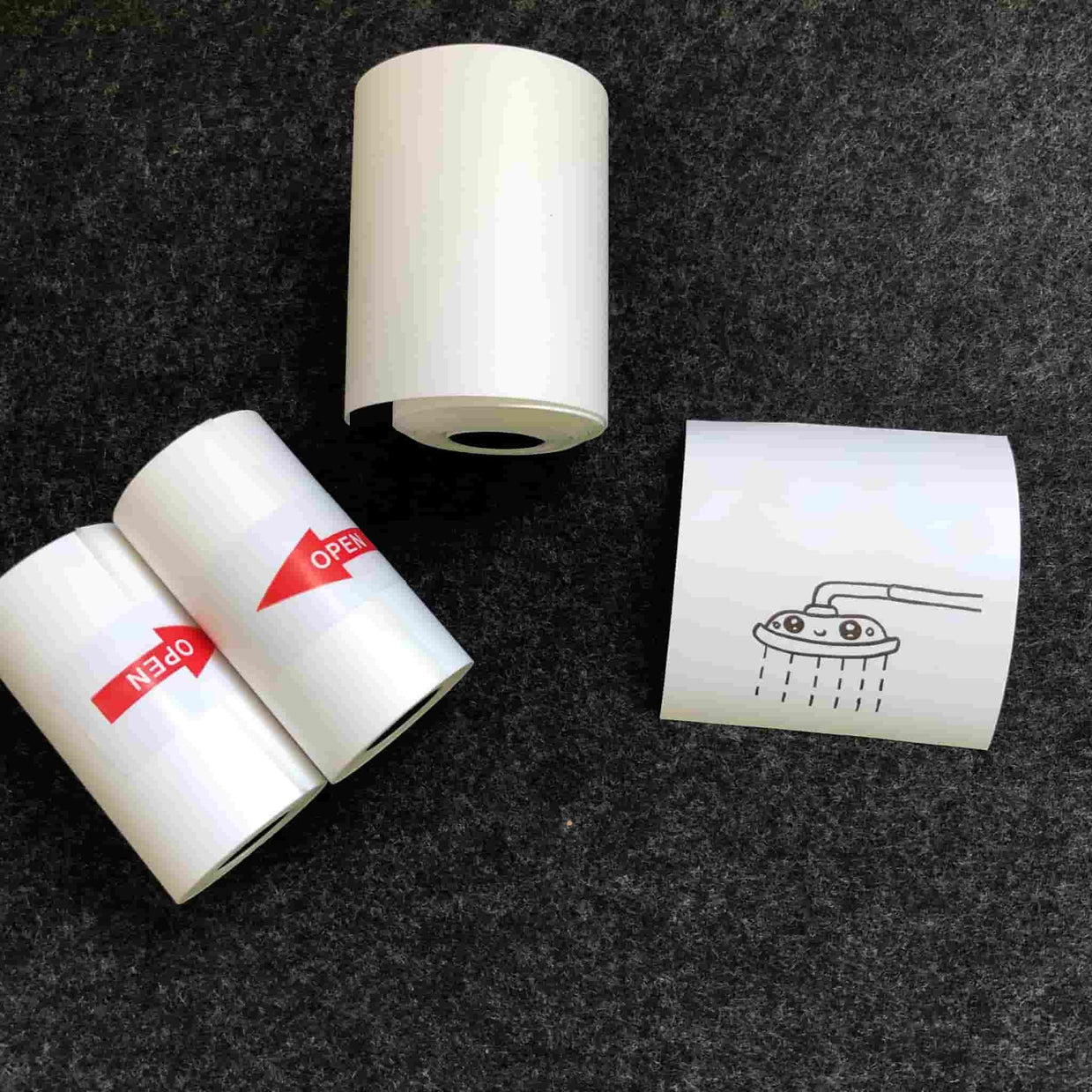 3 Rolls/box PocketPrint Black on White Self-Adhesive Sticky Paper –  LazyToolz